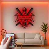 Insegna in metallo LED per Barber Shop Personalizzata Regalo per Barbieri Decorazione per Salone per Parrucchieri