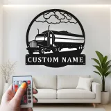 Cartel de metal LED personalizado para camiones, regalo para camioneros, decoración de garaje u oficina
