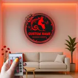Insegna in metallo LED per terapia di massaggio personalizzata, decorazione per spa, regalo per salone