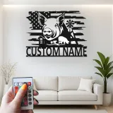 Cartel de metal LED personalizado de Granja de Cerdos, regalo para agricultores, decoración rústica de granero