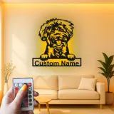 Custom Shih Tzu Led Light Metal Wall Art Personalized Dog Lover Gift Living Room Pet Decor 3