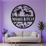Custom Unicorn LED Sign | Personalized Metal Wall Art | Mythical Equestrian Decor | Nursery & Farmhouse Gift