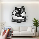 Arte da parete in metallo con fagiano | Insegna LED personalizzata per rifugio di caccia | Regalo su misura per cacciatori e arredo lodge | Sagoma realistica di uccello