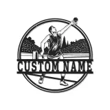 Custom Tennis Player LED Metal Wall Art | Personalized Name Sign | Athlete Bedroom Decor | Premium Sports Gift