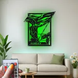 Custom Flag Bearer Led Light Metal Wall Art Personalized Gift for Patriotic Decor Living Room or Office Display