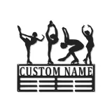 Cartel de metal LED personalizado de patinadora artística - Regalo personalizado para entusiastas del patinaje, decoración de dormitorio o estudio