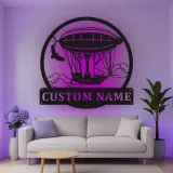 Personalisierte LED-beleuchtete Metall-Wandkunst mit Luftschiff – Steampunk Geschenk für Ihn für Büro oder Arbeitszimmer