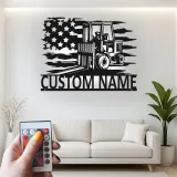 Custom Forklift Metal Sign with LED | Personalized Industrial Wall Art | Warehouse & Garage Decor | Gift for Operator