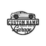 Custom LED Garage Sign | Metal Auto Shop Decor | Personalized Man Cave Wall Art | Lighted Car Enthusiast Gift