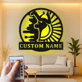Custom Breakdancer LED Metal Sign | Urban Dance Studio Wall Art | Personalized Teen Room Decor | Hip Hop Dancer Gift