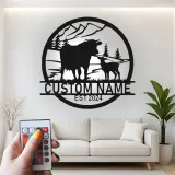 Custom Farm Scene Led Light Metal Wall Art Personalized Rancher Gift Rustic Home Decor for Farmhouse
