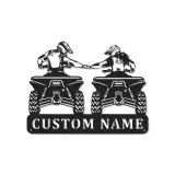 Cartel de metal LED personalizado para motorista de ATV, regalo personalizado para entusiastas del off-road, decoración para garaje o man cave 2