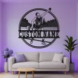 Custom Tennis Player LED Metal Wall Art | Personalized Name Sign | Athlete Bedroom Decor | Premium Sports Gift