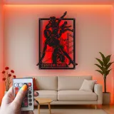Cartel LED de atleta de obstáculos | Arte mural de metal personalizado | Decoración personalizada con nombre de corredor | Regalo para ella