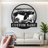 Custom Manatee LED Metal Wall Art | Personalized Nautical Decor | Florida Ocean Lover Gift Sign