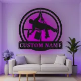 Cartel de metal LED personalizado para limpiadores de ventanas, regalo único para limpiadores, decoración de oficina o taller