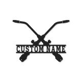 Personalisierte Motocross Metallschild | LED Dirtbike Wandkunst | Individuelle Fahrername Dekor | MX Garage Geschenk