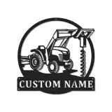 Personalisierte LED-beleuchtete Metall-Wandkunst Traktor Geschenk für Landwirte