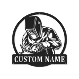 Cartel de metal LED personalizado para soldadores, regalo para mecánicos, decoración de taller