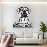 Custom Mastiff Led Light Metal Wall Art Personalized Dog Lover Gift Living Room Pet Decor 4