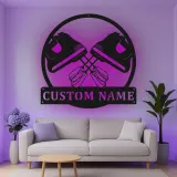 Cartel de metal LED personalizado de mezcladora, regalo de cocina personalizado para panaderos, decoración de panadería