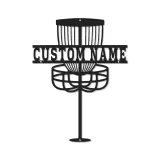 Cartel de metal LED personalizado para cesta de Disc Golf, regalo para jugadores de Disc Golf, decoración de sala de juegos o exterior