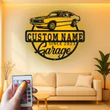 Insegna in metallo LED personalizzata per auto classiche regalo per appassionati di auto decorazione per garage