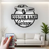 Insegna in metallo LED personalizzata per auto classiche regalo per appassionati di auto decorazione per garage 5