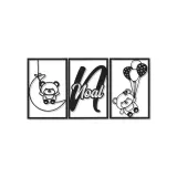 Cartel de nombre de oso de peluche personalizado | Arte mural de metal LED para guardería | Decoración de habitación de bebé personalizada | Regalo de recuerdo para recién nacidos