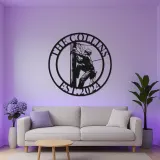 Arte Murale LED in Metallo Lineman | Insegna Personalizzata per Lavoratore del Settore Elettrico con Luci RGB | Decorazione e Regalo per Nome di Elettricista