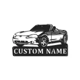 Insegna in metallo LED personalizzata per auto cabriolet, regalo per appassionati di auto, decorazione per garage o stanza degli uomini