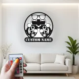 Panneau LED Phoroptère Personnalisé | Décoration murale Optométriste Personnalisée | Décor de clinique oculaire en métal | Cadeau pour médecin