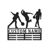 Custom Bowling Player Led Light Metal Wall Art Personalized Gift for Bowlers Game Room Sports Decor 2