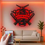 Insegna in metallo LED per Barber Shop Personalizzata Regalo per Barbieri Decorazione per Salone
