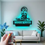 Custom Cowboy Boot Led Light Metal Wall Art Western Gift for Ranchers Rustic Farmhouse Decor