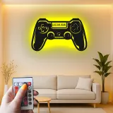 Gamer-Tag LED-Schild | Individuelle Controller Metall-Wandkunst | Personalisierte Gaming-Raum-Dekoration | Teen Geschenk