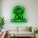 Custom Shih Tzu Led Light Metal Wall Art Personalized Dog Lover Gift Living Room Pet Decor 3