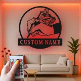 Custom Tattoo Artist LED Sign | Personalized Metal Wall Art for Tattoo Studios | Gift for Tattooist Shop Owner