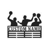 Décoration murale en métal personnalisée avec éclairage LED pour joueurs de basketball - Cadeau personnalisé pour fans de sport