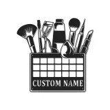 Personalisierte Makeup Artist LED-Schild | Individuelle Metall-Wandkunst für Salon-Dekoration | Beauty-Studio Namensschild | MUA Vanity Licht