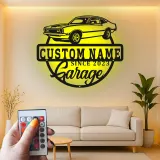 Insegna in metallo LED personalizzata per auto classiche regalo per appassionati di auto decorazione per garage