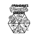 Omas Garten LED-Schild | Personalisiertes Metall-Wandkunst mit Blumenmotiv | Geschenk zum Muttertag