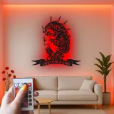 Decoración mural LED de metal de diosa | Decoración mística personalizada para dormitorio | Cartel con nombre a medida para ella