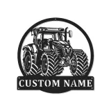 Personalisierte LED-Beleuchtung Metall-Wandkunst für Traktoren – Geschenk für Landwirte, Garage oder Stall Dekor