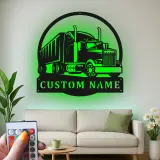 Insegna in metallo LED personalizzata per camion semi, regalo per camionisti, decorazione per garage o man cave 17