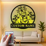 Insegna in metallo LED Pollo Personalizzata Regalo per Cucina o Decorazione da Fienile