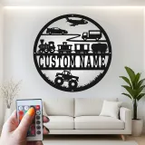 Cartel de metal LED de transporte personalizado regalo para decoración de guardería o sala de juegos
