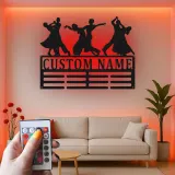 Personalisiertes LED-beleuchtetes Metallschild für Tänzer im Ballsaal – Geschenk für Tanzliebhaber, Dekoration für Studio oder Wohnzimmer