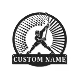 Personalized Hockey Player Sign | LED Metal Wall Art | Custom Name Decor for Game Room | Gift for Athlete