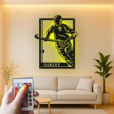 Personalized Field Hockey Sign | LED Metal Wall Art | Custom Player Name | Game Room Decor & Athlete Gift